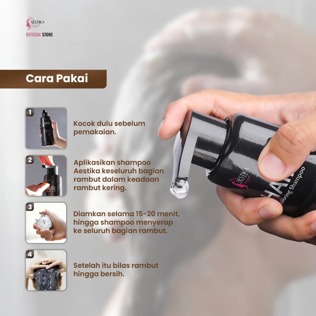 Rahasia Rambut Bebas Uban dalam 5 Menit! Shampo Penutup Uban Aestika, Solusi Instan yang Aman