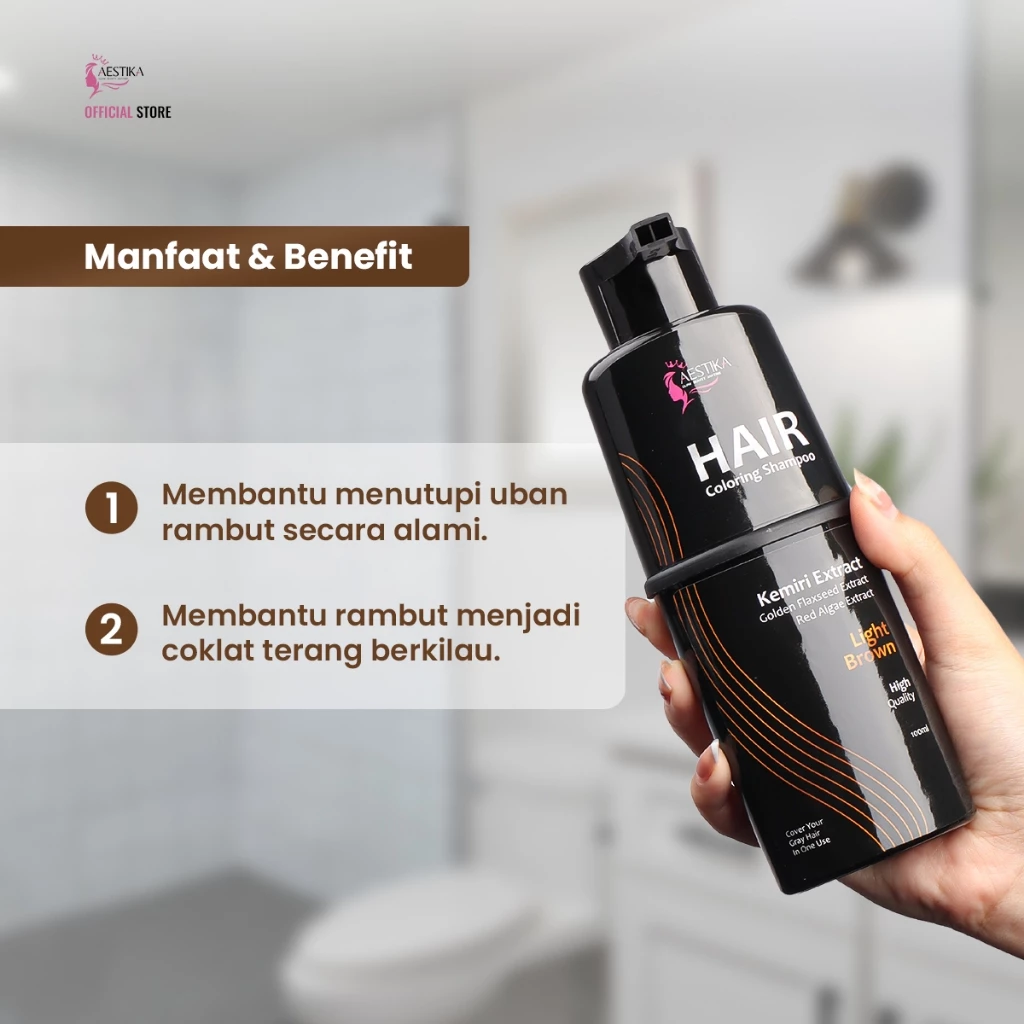 Rahasia Rambut Bebas Uban dalam 5 Menit! Shampo Penutup Uban Aestika, Solusi Instan yang Aman