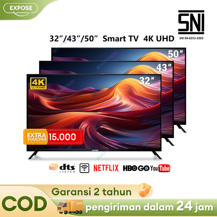 Android TV 43 Inch 4K LED: Sensasi Bioskop di Rumah dengan Dolby Vision dan Suara Imersif!