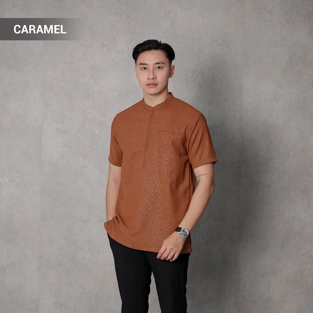 Tampil Keren & Nyaman di Hari Raya! Review BROGUY Kemeja Koko Pria Ziyad