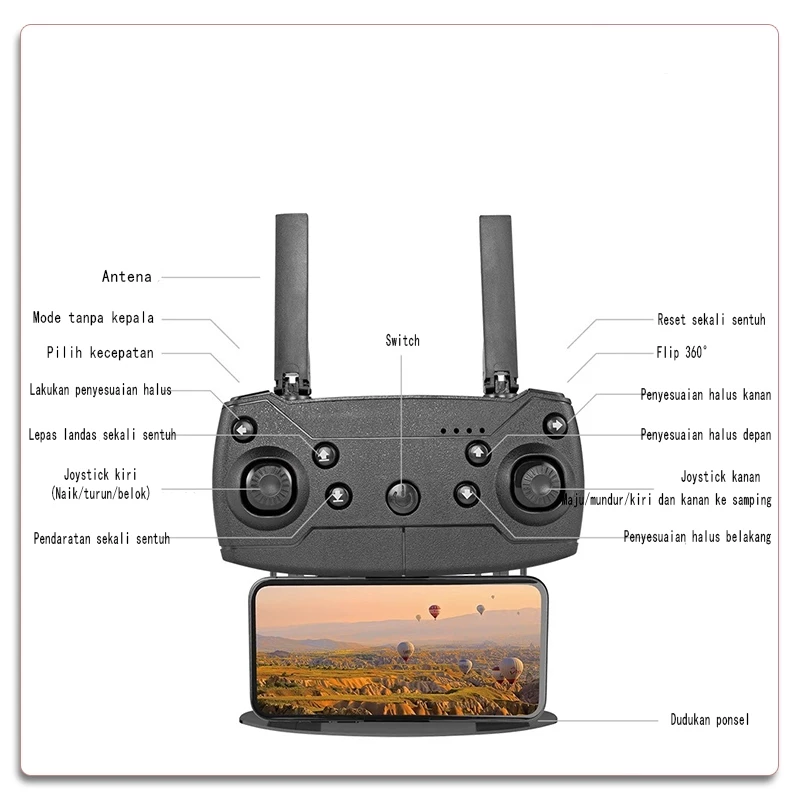 Smart Drone 4K: Drone Mini RC dengan Kamera HD dan Fitur Canggih!