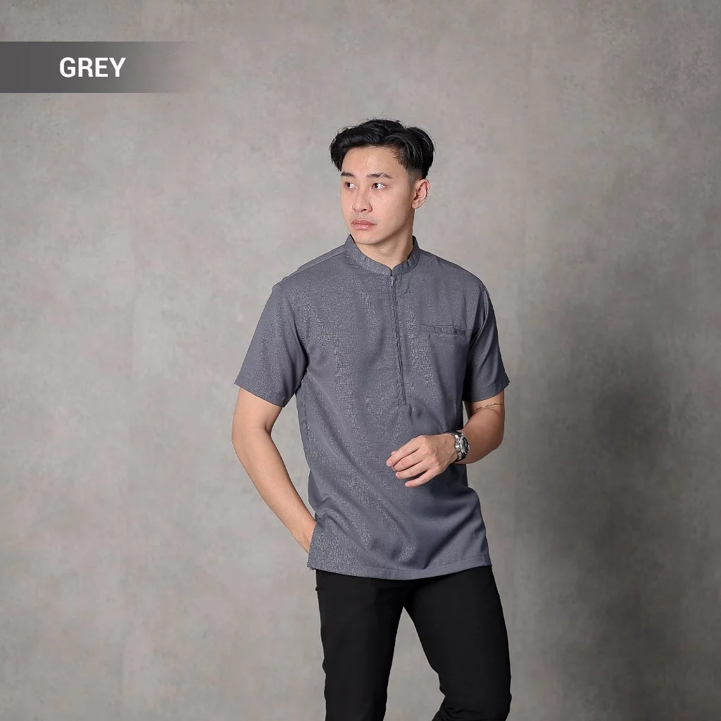 Tampil Keren & Nyaman di Hari Raya! Review BROGUY Kemeja Koko Pria Ziyad