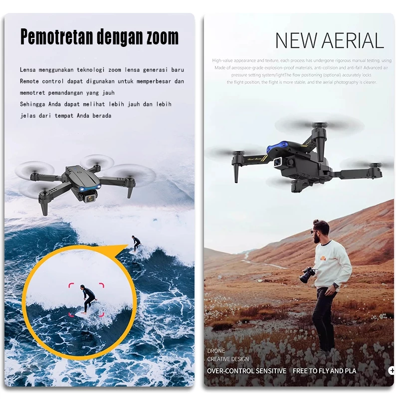 Smart Drone 4K: Drone Mini RC dengan Kamera HD dan Fitur Canggih!