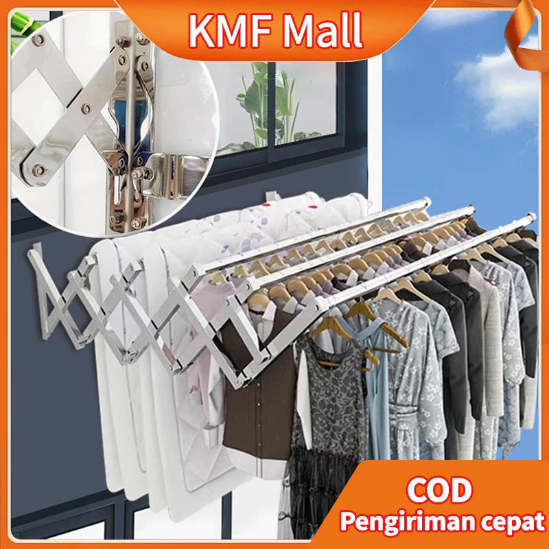 Solusi Hemat Ruang dan Estetik: Jemuran Baju Dinding Stainless Steel Dorong Tarik