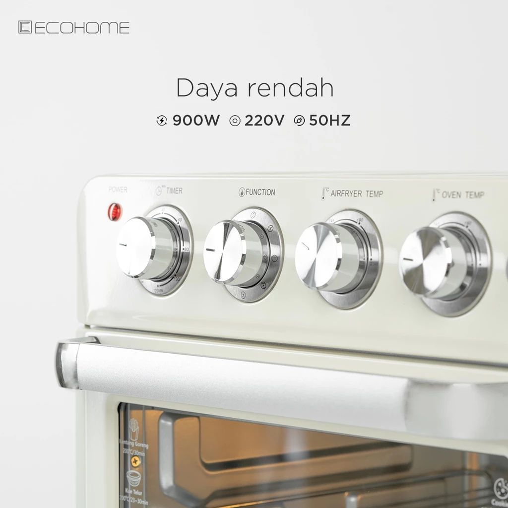 Review Jujur ECOHOME Cubic Air Fryer EAF-888: Solusi Cerdas Dapur Modern