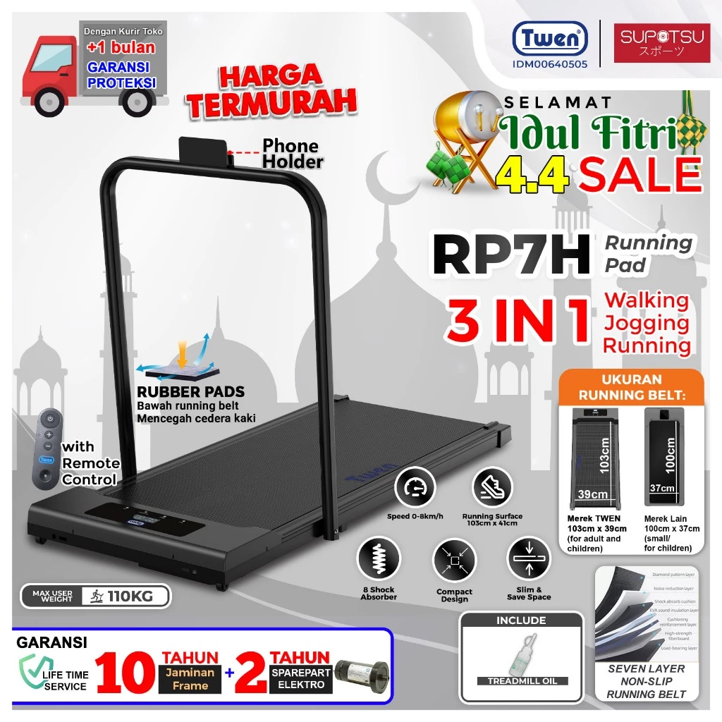 Review Lengkap Twen Running Pad ISmart Plus: Solusi Olahraga Ringan di Rumah